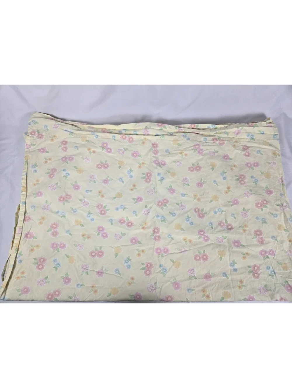 Pottery Barn Kids Yellow Flower Fitted & Flat Sheet Set Twin